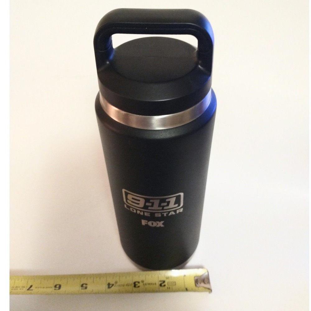 911 Lone Star Igloo 24 oz Stainless Steel Tumbler Vacuum Insulated Bottle Black - Picture 9 of 9